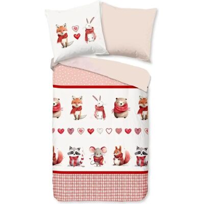 Traumschlaf - Fuchs Hase - 135x200 - 80x80 - Bettwäsche Set Traumschlaf - Fuchs Hase - 135x200 - 80x80 - Bettwäsche Set