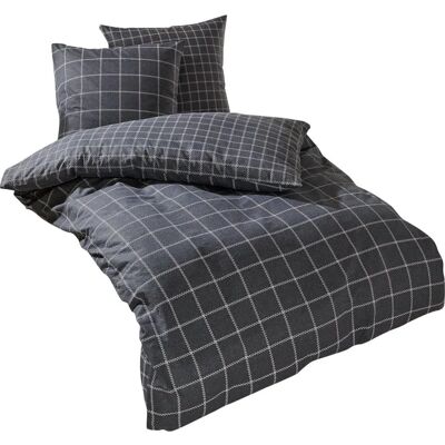 Traumschlaf - Karo anthrazit - 80x80/200x220 - Bedding set Traumschlaf - Karo anthrazit - 80x80/200x220 - Bedding set