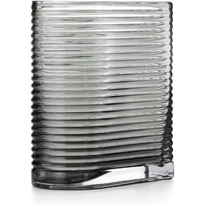 AmeliaHome Cray Vase en Verre Noir - Décor AmeliaHome Cray Vase en Verre Noir - Décor