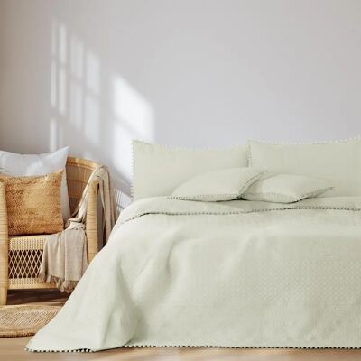 Mybesthome KING Přehoz na postel MEADOW - Couverture - Couleur crème - Design moderne Mybesthome KING Přehoz na postel MEADOW - Couverture - Couleur crème - Design moderne