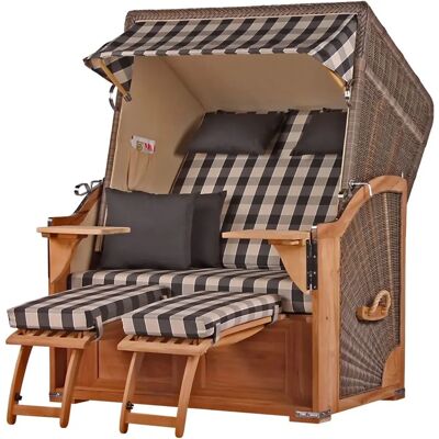 bene living - Schaalsee 2-Sitzer Teak - Strandkorb bene living - Schaalsee 2-Sitzer Teak - Strandkorb