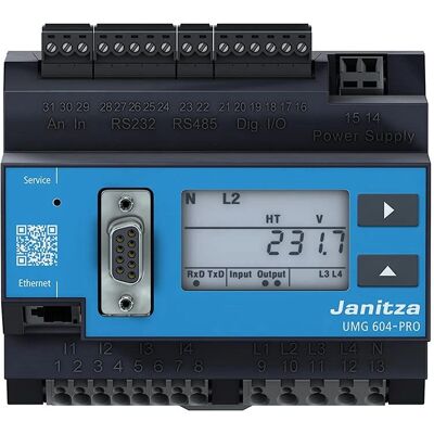 Janitza UMG 604-PRO Spannungsqualitätsanalysator - Elektrische Energiequalität Janitza UMG 604-PRO Spannungsqualitätsanalysator - Elektrische Energiequalität