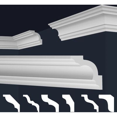 MARBET DESIGN - E-15 - 80x80 mm - White - Moulure - Publicité MARBET DESIGN - E-15 - 80x80 mm - White - Moulure - Publicité