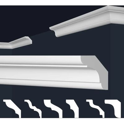 MARBET DESIGN - E-24 - 29x29mm - Blanc - Cornice - Publicité MARBET DESIGN - E-24 - 29x29mm - Blanc - Cornice - Publicité