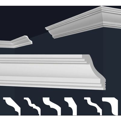 Marbet Design E-40 Blanc 45x45mm XPS Corniche - Publicité Marbet Design E-40 Blanc 45x45mm XPS Corniche - Publicité