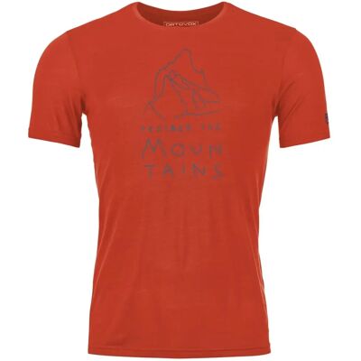 T-shirt fonctionnel Ortovox 150 Cool Mountain Protector rouge - Homme T-shirt fonctionnel Ortovox 150 Cool Mountain Protector rouge - Homme