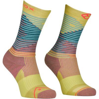 Ortovox Damen All Mountain Mid Socks - Amarillo - Calcetines Ortovox Damen All Mountain Mid Socks - Amarillo - Calcetines