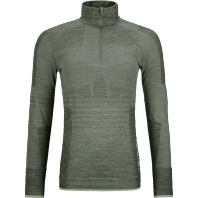 Ortovox 230 Competition Zip Neck - Gris Ártico - Ropa térmica ligera de merino Ortovox 230 Competition Zip Neck - Gris Ártico - Ropa térmica ligera de merino