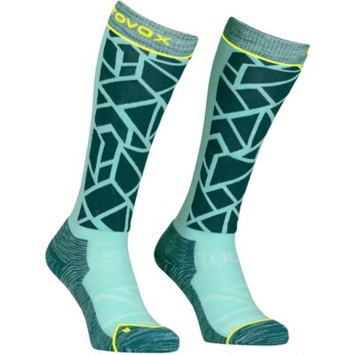 Ortovox Ski Tour Comp Long Socks - Merinosocken - Damen Dark Pacific - Skisocken Ortovox Ski Tour Comp Long Socks - Merinosocken - Damen Dark Pacific - Skisocken