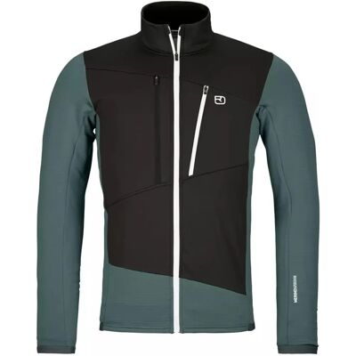 Ortovox Fleece Grid Jas - Merino Wol, Winddicht - Fleece Jas Ortovox Fleece Grid Jas - Merino Wol, Winddicht - Fleece Jas