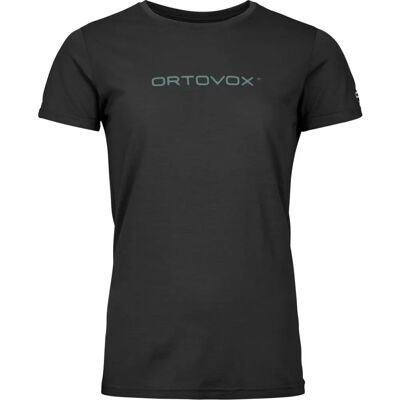 Camisa para mujer ORTOVOX 150 Cool Brand - Ligera, negra Camisa para mujer ORTOVOX 150 Cool Brand - Ligera, negra
