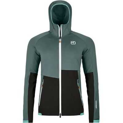 ORTOVOX Dark Arctic Grey Fleece Hoody W - Climbing Jacket ORTOVOX Dark Arctic Grey Fleece Hoody W - Climbing Jacket