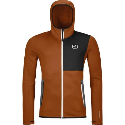 Ortovox Fleece Hoody - Merino Wool & Recycled Polyester - Sporty Outdoor Jacket Ortovox Fleece Hoody - Merino Wool & Recycled Polyester - Sporty Outdoor Jacket