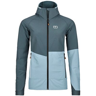 Ortovox Punta Berrino Hooded Jkt Wm - Leichte Merino Airsolation Softshell-Jacke Ortovox Punta Berrino Hooded Jkt Wm - Leichte Merino Airsolation Softshell-Jacke