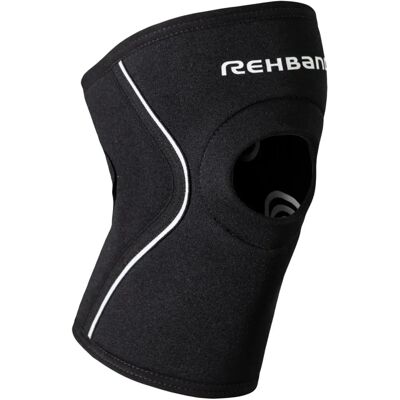 Rehband Ud Manchon de Genou Avec Ouverture Patella Noir - Manchon de Genou - Publicité Rehband Ud Manchon de Genou Avec Ouverture Patella Noir - Manchon de Genou - Publicité
