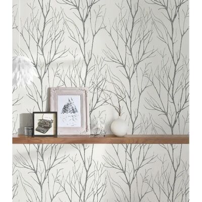 Profhome 372604-GU Non-woven Wallpaper - Floral, Light Fast, 0.53m x 10.05m Profhome 372604-GU Non-woven Wallpaper - Floral, Light Fast, 0.53m x 10.05m