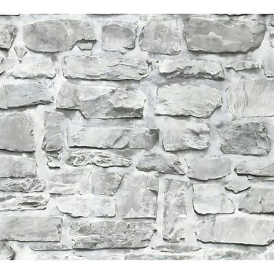 Profhome 363701-GU Grau Beig Stein Vlies Tapete - Wanddekoration Profhome 363701-GU Grau Beig Stein Vlies Tapete - Wanddekoration