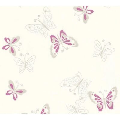 Profhome 347651-GU Carta da Parati Animali - Viola Argento Opaca Profhome 347651-GU Carta da Parati Animali - Viola Argento Opaca