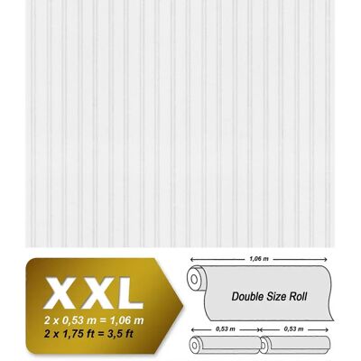 Papeles pintados no tejido Profhome 243614 Blanco Texturado para Pintar - Decoración de Pared Papeles pintados no tejido Profhome 243614 Blanco Texturado para Pintar - Decoración de Pared