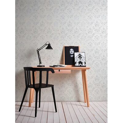Profhome 306621-GU White Silver Textured Textile Wallpaper - Wallcovering Profhome 306621-GU White Silver Textured Textile Wallpaper - Wallcovering