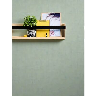 Carta da parati non tessuta verde tinta unita Profhome - Rivestimento parete Carta da parati non tessuta verde tinta unita Profhome - Rivestimento parete
