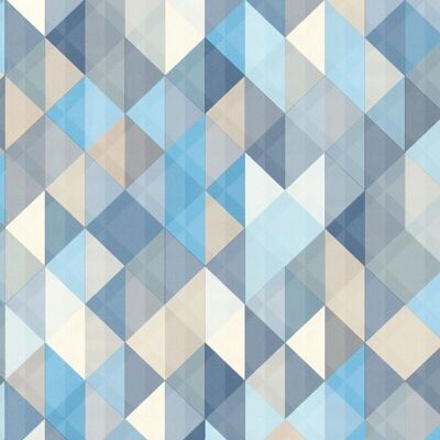 Profhome 367863-GU Blau Geometrische Vlies Tapete - Wanddekor Profhome 367863-GU Blau Geometrische Vlies Tapete - Wanddekor