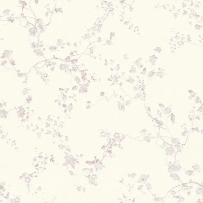 Profhome Violet Floral Non-Woven Wallpaper - Wall Decor Profhome Violet Floral Non-Woven Wallpaper - Wall Decor