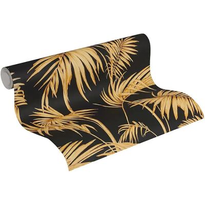 Profhome Dschungel Gold Vlies Tapete - 0,53m x 10,05m Profhome Dschungel Gold Vlies Tapete - 0,53m x 10,05m
