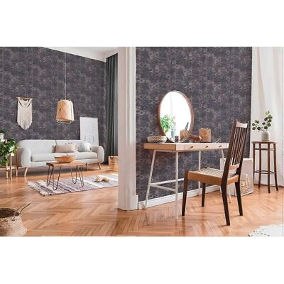 Profhome 373914-GU Violette Strukturierte Tapete - Tapete Profhome 373914-GU Violette Strukturierte Tapete - Tapete