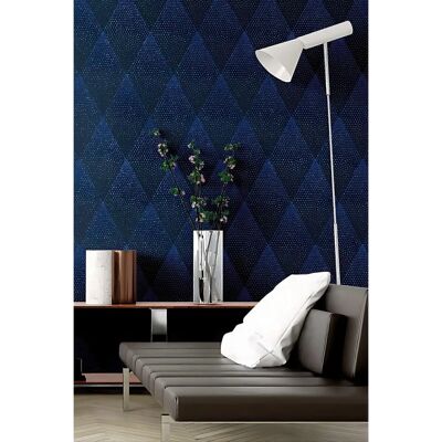 Carta da parati Rombo Blu - Non tessuto 0.53x10.05m Carta da parati Rombo Blu - Non tessuto 0.53x10.05m