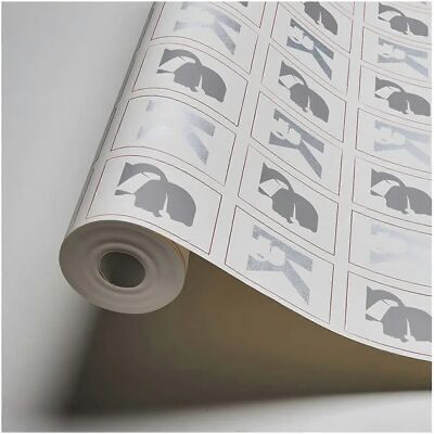 Profhome 378421-GU White Silver Red Grey Non-woven Wallpaper - 5.33 m2 Profhome 378421-GU White Silver Red Grey Non-woven Wallpaper - 5.33 m2