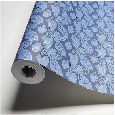 Profhome 378474-GU Blue Abstract Non-Woven Wallpaper - Wall Decor Profhome 378474-GU Blue Abstract Non-Woven Wallpaper - Wall Decor