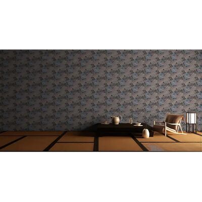 Profhome 378594-GU VliesWallpaper - Blau, Tiermuster, Glänzend Profhome 378594-GU VliesWallpaper - Blau, Tiermuster, Glänzend