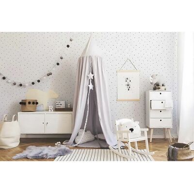 Profhome Black Kids Non-woven Wallpaper - Wall Decor for Kids Profhome Black Kids Non-woven Wallpaper - Wall Decor for Kids