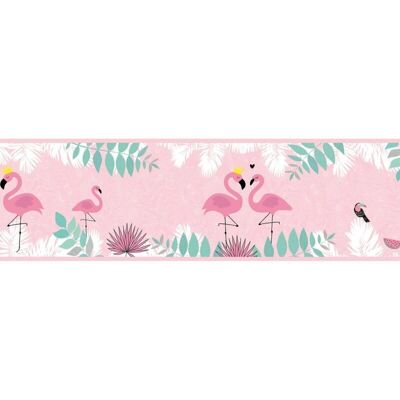 Profhome 403758-GU Self-Adhesive Animal Pattern Wallpaper - Pink, Green, White - 0.75m2 Profhome 403758-GU Self-Adhesive Animal Pattern Wallpaper - Pink, Green, White - 0.75m2