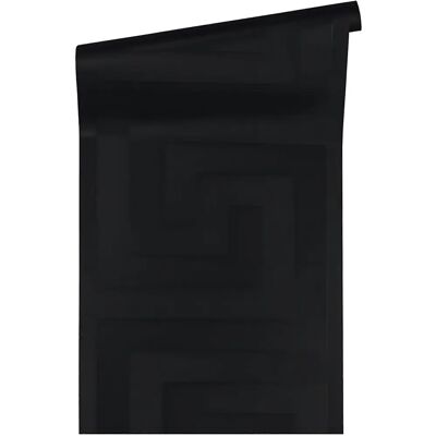 Profhome 935234-GU Black Smooth Non-woven Wallpaper - Wall Decor Profhome 935234-GU Black Smooth Non-woven Wallpaper - Wall Decor
