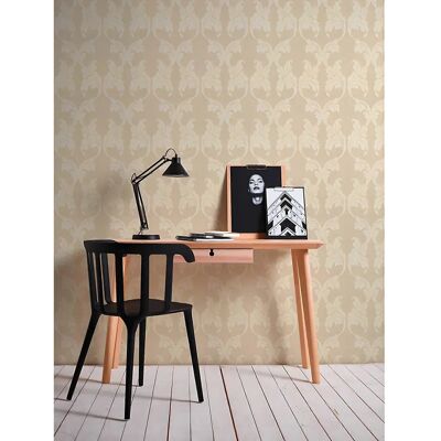 Carta da parati Profhome Beige Giallo Aspetto Tessile - Rivestimento Carta da parati Profhome Beige Giallo Aspetto Tessile - Rivestimento