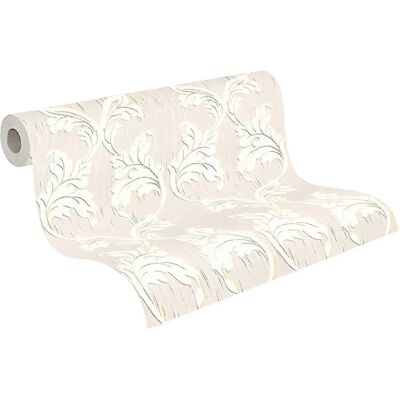 Profhome 956287-GU Papel Pintado Textil Beige - Patrón Barroco Profhome 956287-GU Papel Pintado Textil Beige - Patrón Barroco