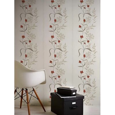 Profhome Floral Wallcovering - Textured Non-woven Wallpaper - 0.53x10.05m Profhome Floral Wallcovering - Textured Non-woven Wallpaper - 0.53x10.05m