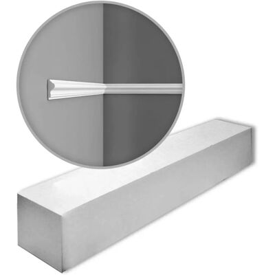 Orac Decor LUXXUS P8030 Cornisas - 4 piezas, 8m, Blanco Orac Decor LUXXUS P8030 Cornisas - 4 piezas, 8m, Blanco