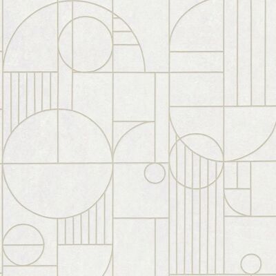 Profhome 386992-GU Papel de pared gris claro dorado blanco - Papel de pared Profhome 386992-GU Papel de pared gris claro dorado blanco - Papel de pared