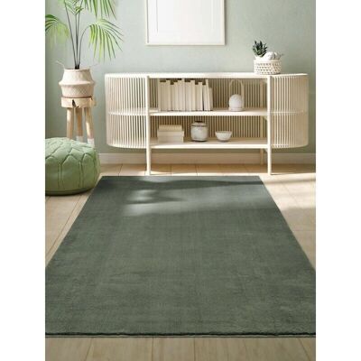 La Alfombra Relax Antideslizante Lavable Poliéster Verde - Alfombra La Alfombra Relax Antideslizante Lavable Poliéster Verde - Alfombra