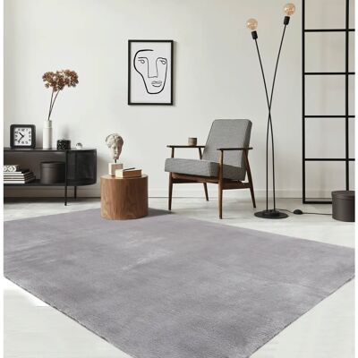 THE CARPET Relax Grau 200x280cm Waschbarer Rutschfester Moderner Teppich THE CARPET Relax Grau 200x280cm Waschbarer Rutschfester Moderner Teppich