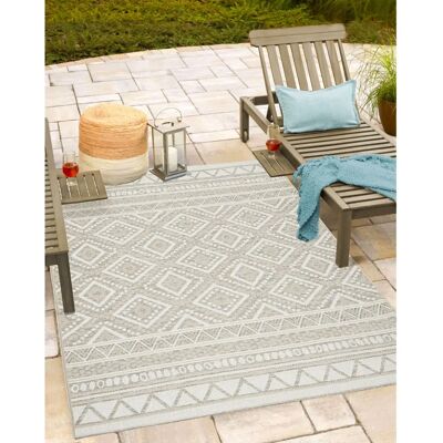 THE CARPET Calgary - geometrischer, robuster Außen-Teppich - Teppich THE CARPET Calgary - geometrischer, robuster Außen-Teppich - Teppich