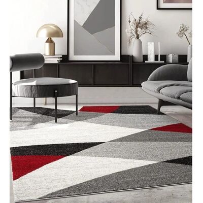 THE CARPET Thales - Größe: 140x200 cm, Dicke: 11 mm, Moderner dichter Wollteppich, Konturenschnitt - Teppich THE CARPET Thales - Größe: 140x200 cm, Dicke: 11 mm, Moderner dichter Wollteppich, Konturenschnitt - Teppich