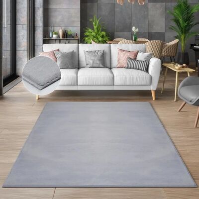 THE CARPET Focus - Waschbar, Elegantes Design, Fell-Optik - Teppich THE CARPET Focus - Waschbar, Elegantes Design, Fell-Optik - Teppich
