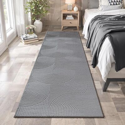 THE CARPET Stilo - grau - 80 cm x 300 cm - 8 mm - Teppich THE CARPET Stilo - grau - 80 cm x 300 cm - 8 mm - Teppich