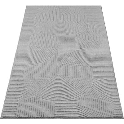 THE CARPET Stilo, Rio - Teppich - Grau THE CARPET Stilo, Rio - Teppich - Grau