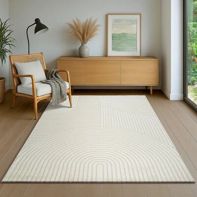 THE CARPET Everest beige - Moderner Wohnzimmerteppich THE CARPET Everest beige - Moderner Wohnzimmerteppich