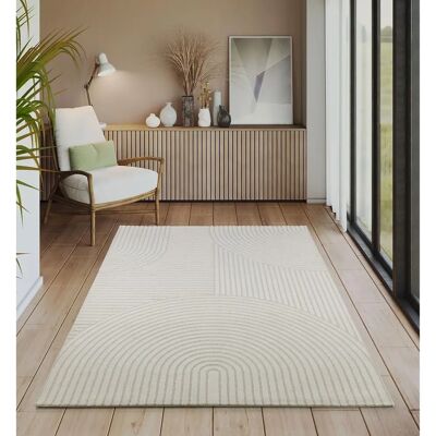 THE CARPET Everest beige - Moderner Rechteck-Teppich THE CARPET Everest beige - Moderner Rechteck-Teppich